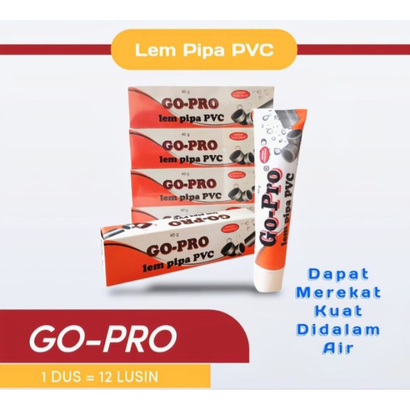 GOPRO Lem Pipa PVC Tahan Air