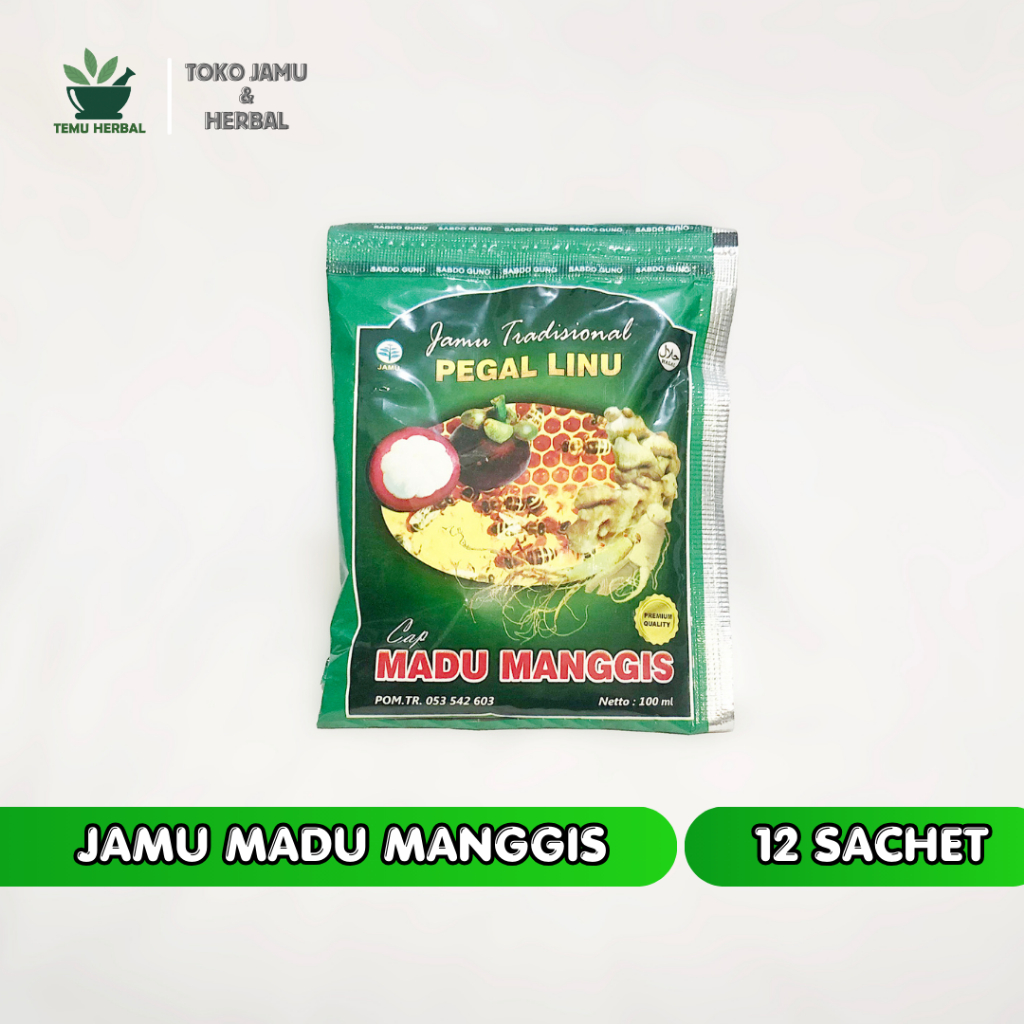 

Madu Manggis - Isi 12 Sachet - Pegal Linu Asam Urat