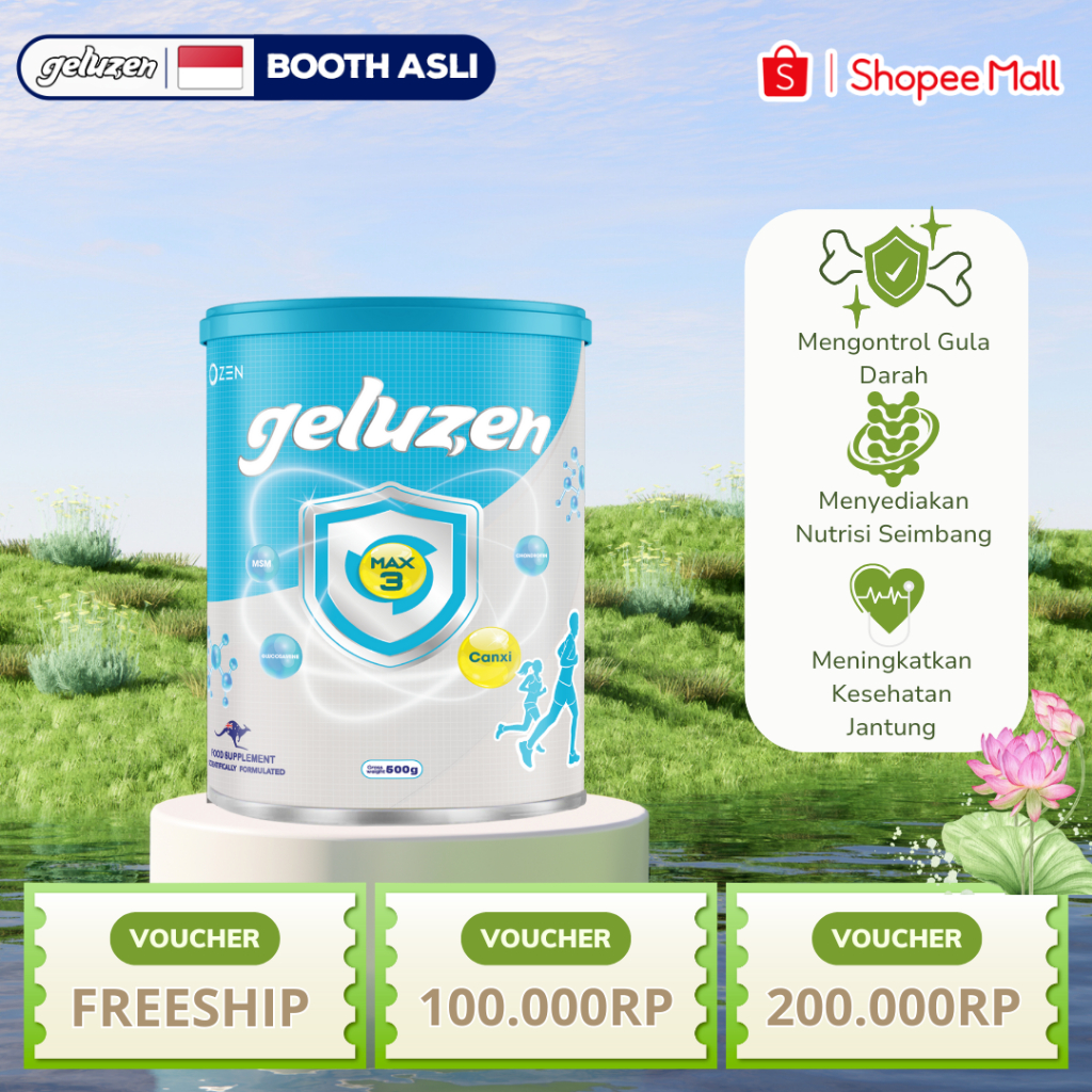 

GELUZEN ASLI ORIGINAL MILK SUSU VITAMIN TULANG DAN SENDI, NYERI OTOT, KERAM, KEBAS 500g