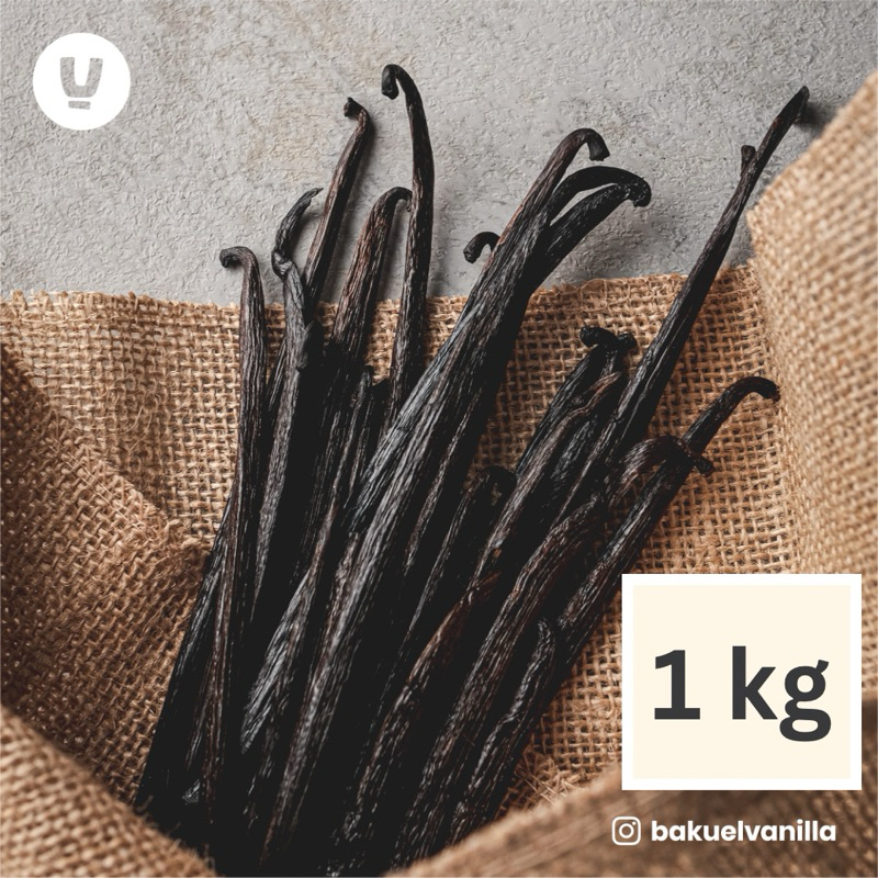 

TERMURAH - Vanilla Bean Gourmet (Biji/batang Vanili) Grade A - Batang Vanilla/vanili 1 kg 1 kilogram