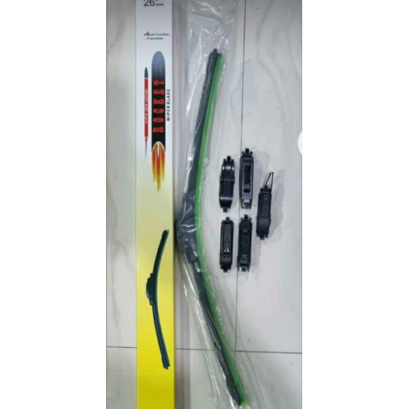 Wiper Mobil Frameless / Pisang Multi Adaptor (Pilih Adaptor) Sienta Sirion