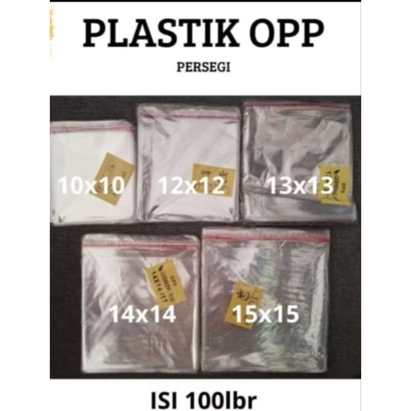 Plastik OPP isi 100pcs
