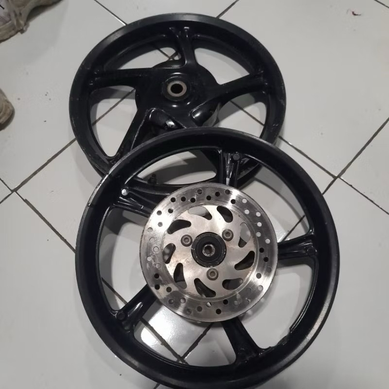 Velg set depan belakang mio m3/mio z/soul gt125/mio gear/x ride125/fino125 original cabutan