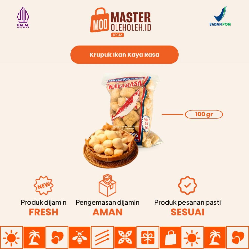 

Kerupuk Ikan Tenggiri Kayarasa - 120 gr