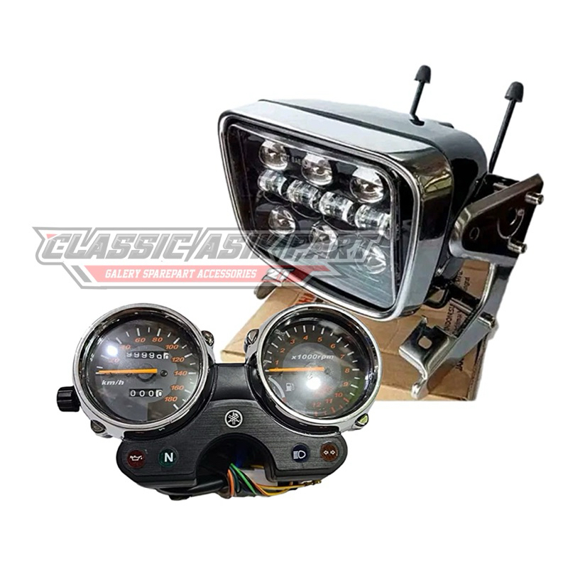 Lampu day Daymaker rx king oval set spidometer bulat rx king new