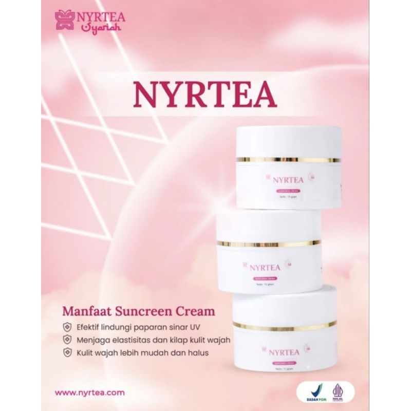 Sunscreen Cream Nyrtea 100 % Original