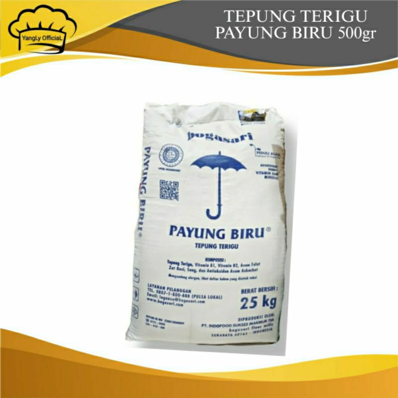 

TEPUNG TERIGU PAYUNG BIRU BOGASARI 500GR