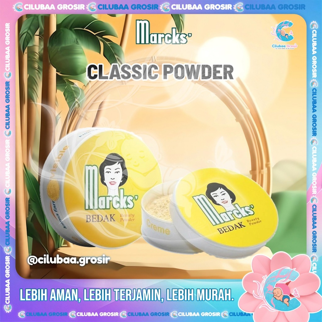 MARCKS Classic 40gr || Bedak Tabur Marcks Beauty Powder || Bedak Tabur || Bedak MARCKS Untuk Mengata