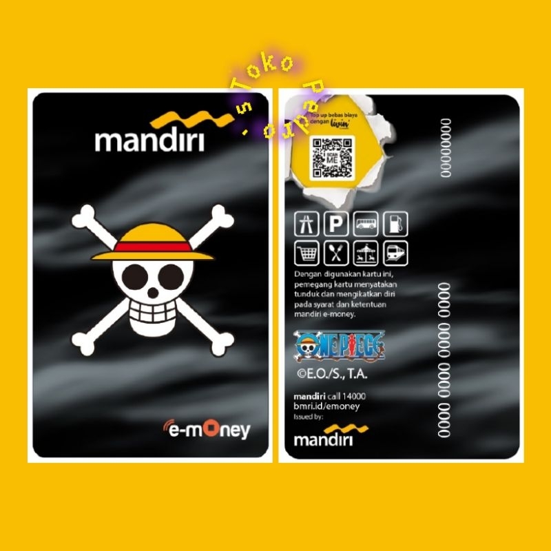 Mandiri eMoney Special Edition ONE PIECE 2024 - LOGO One Piece ORIGINAL /Like eToll FLAZZ BRIZZI or 