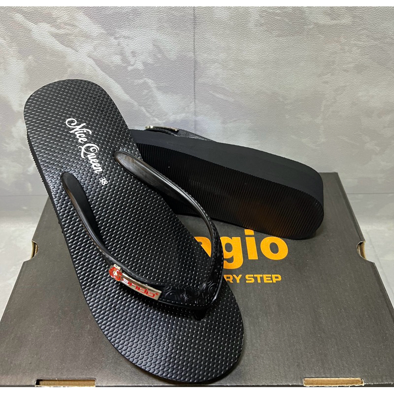 ANDO-sandal jepit cewek wedgess nice queen original