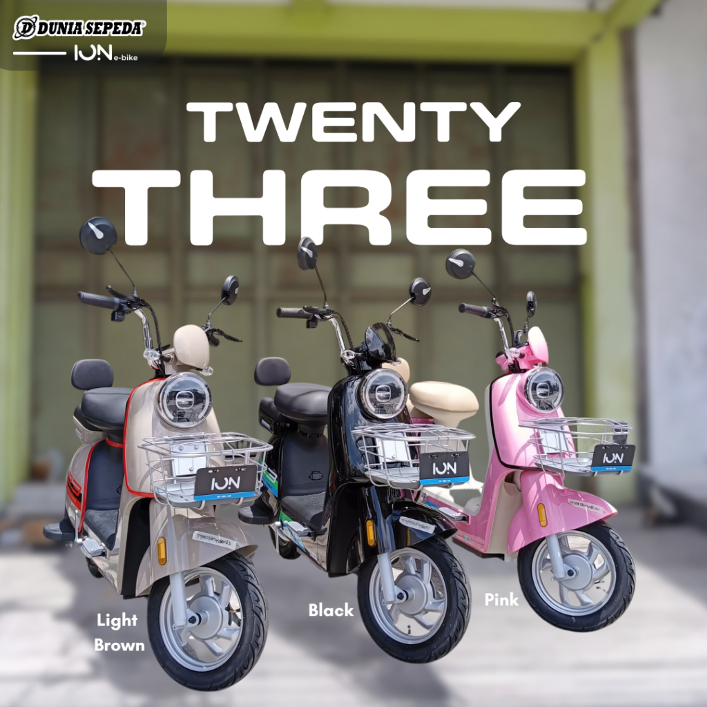 SEPEDA LISTRIK ION TWENTY THREE READY 3WARNA