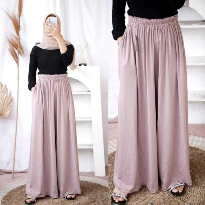 Kulot Jersey Jumbo Premium / Celana Kulot Panjang Wanita / Celana Kulot Bumil