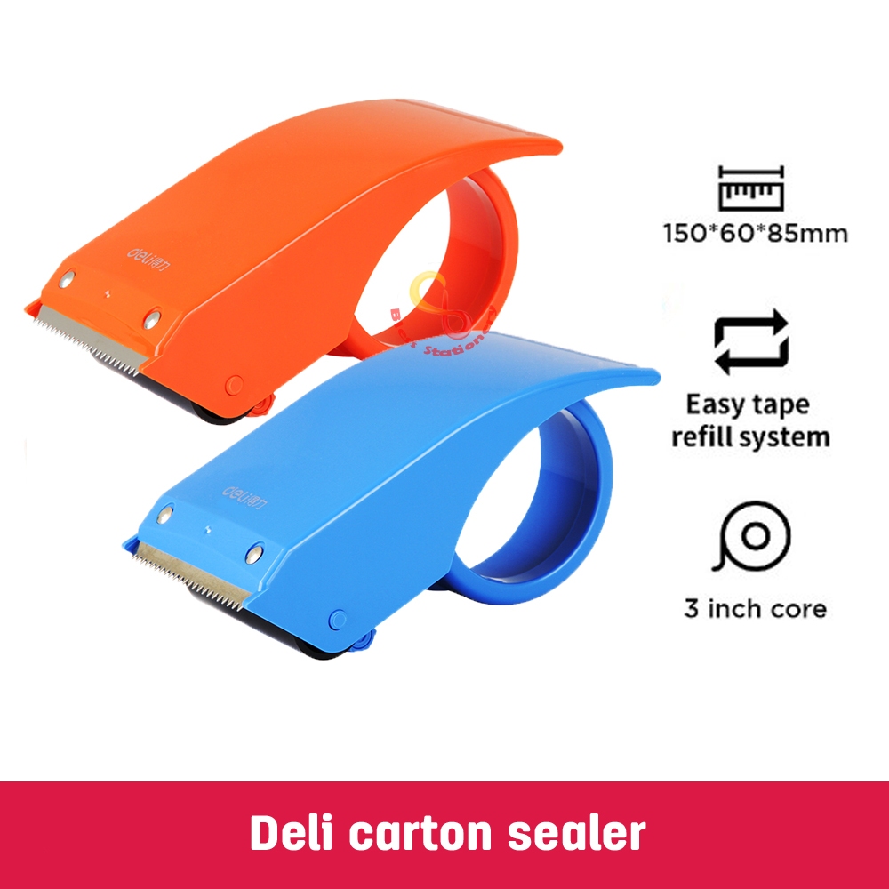 

Deli pemotong lakban plastik 48mm tempat lakban roll tape dispenser lakban tape cutter lakban