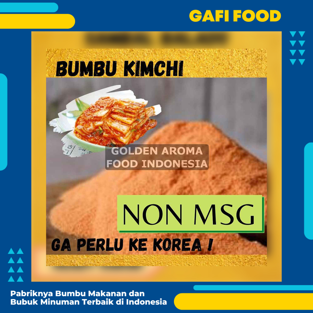 

BUMBU TABUR KIMCHI NON MSG 1 KG FOOD GRADE 1kg Bubuk Bumbu Tahu Bulat Singkong Cilung Kerupuk