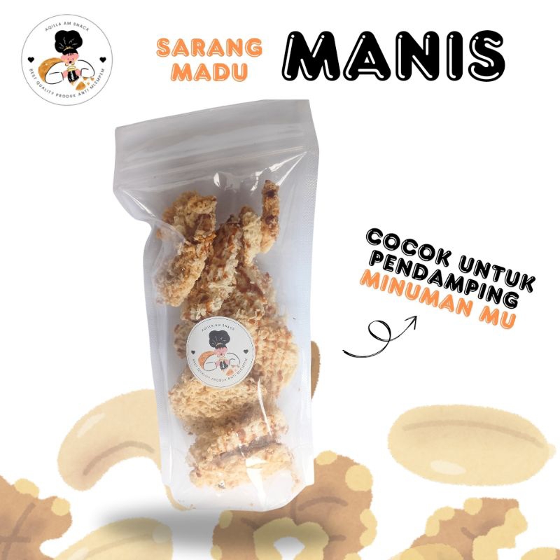 

SNACK CEMILAN SARANG MADU MANIS RENYAH (CARANG MADU)
