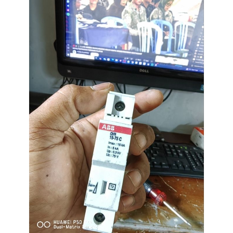 spd arrester 1phase abb 15kA copotan panel