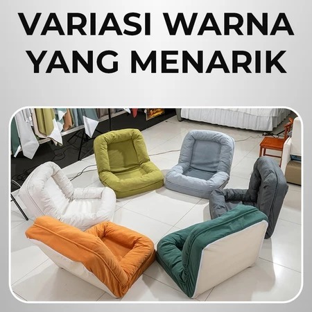 rumah kita2020 - Sofa Lipat Multifungsi Sofa Lesehan Modern 2 in 1 Sofa Santai Lipat