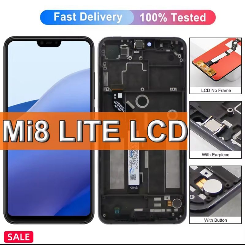 LCD+TOUCHSCREEN MI 8 LITE ORI