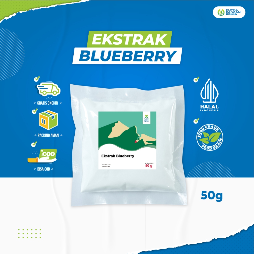 

Bubuk Ekstrak Blueberry Extract Powder 50 gram