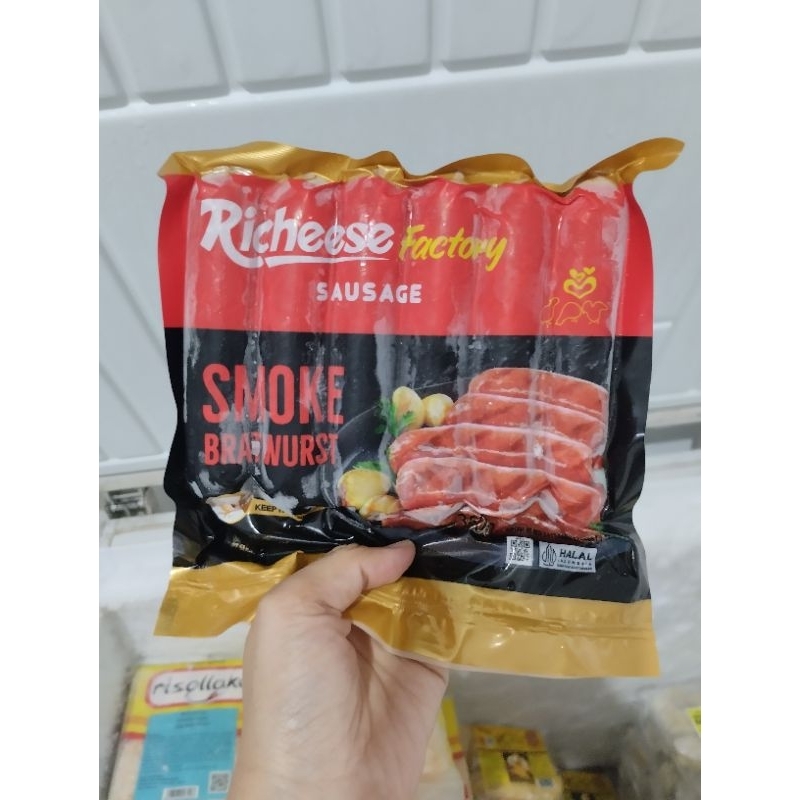 

Richeese Factory Sosis Smoke Bratwurst uk 360gr