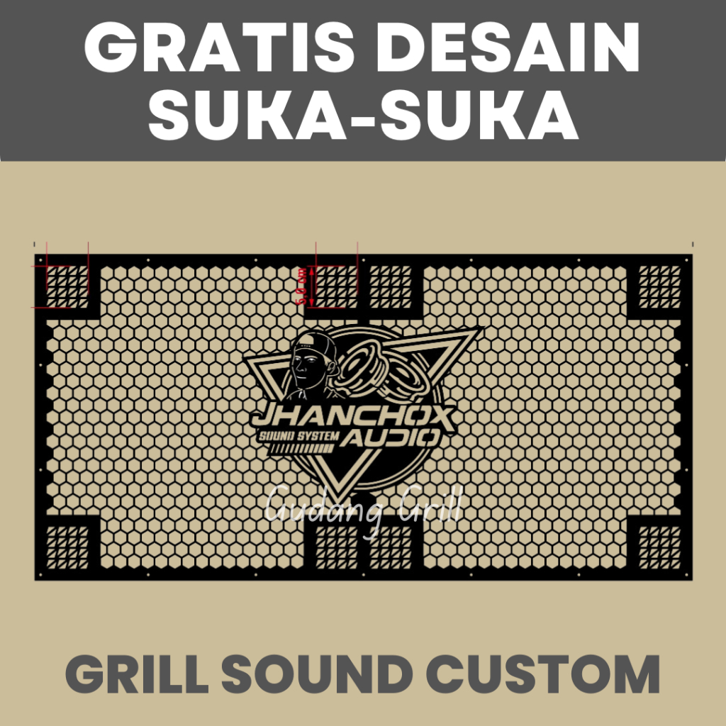 Grill Sound System Penutup Sound System Custom