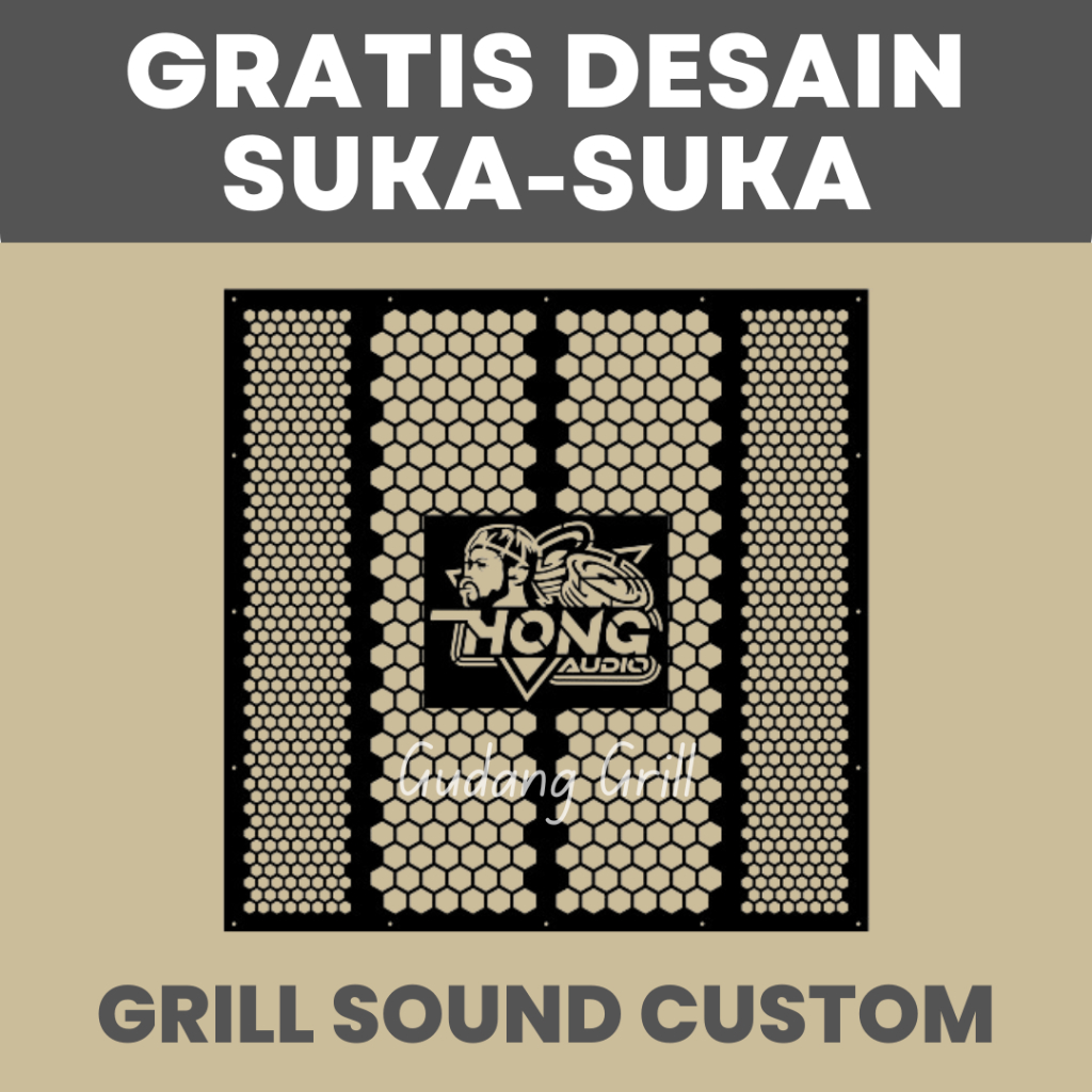 Grill Sound System Tutup Ram Speaker