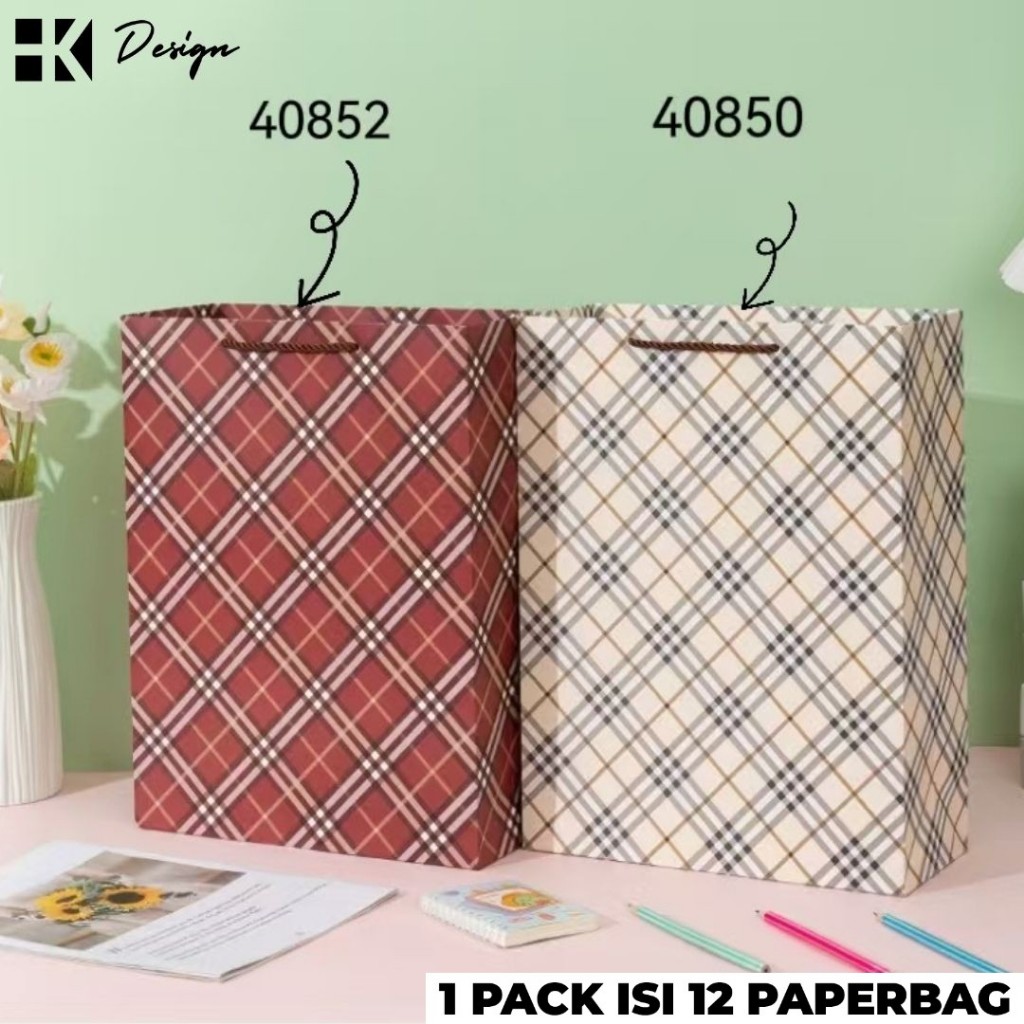 

[40850 & 40852 12 PCS] PAPERBAG MOTIF UKURAN 38X29X12.5 TAS KADO ULANG TAHUN GOODIE BAG MOTIF