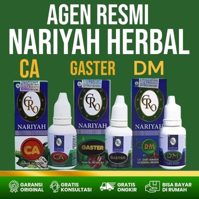 Nariyah Gaster Nariyah Herbal Original Ca Dan DM