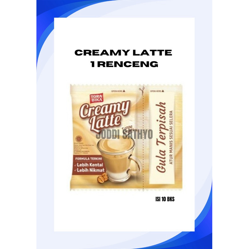 

TORABIKA CREAMY LATTE 1 RENCENG ISI 10