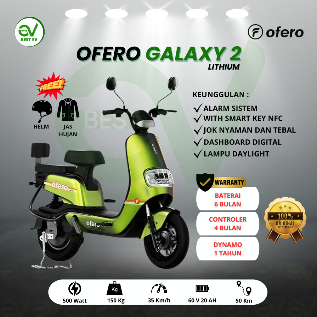 Sepeda Listrik OFERO TYPE OFERO GALAXY 2 LITHIUM