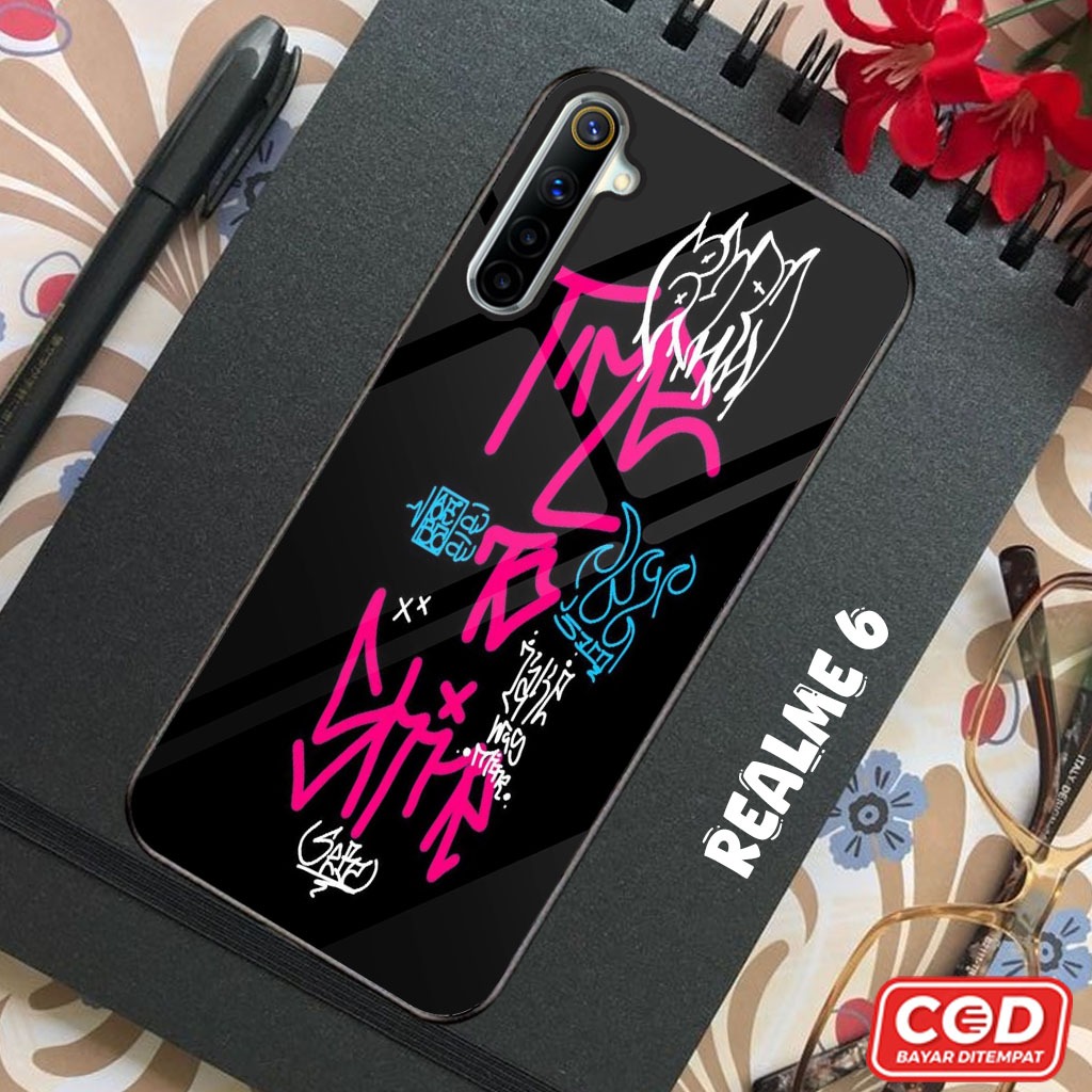 Softcase Glossy Realme 6 Dan All Type Motif Untuk Type hp Lain Bisa Chat Admin - Case Glass Kaca