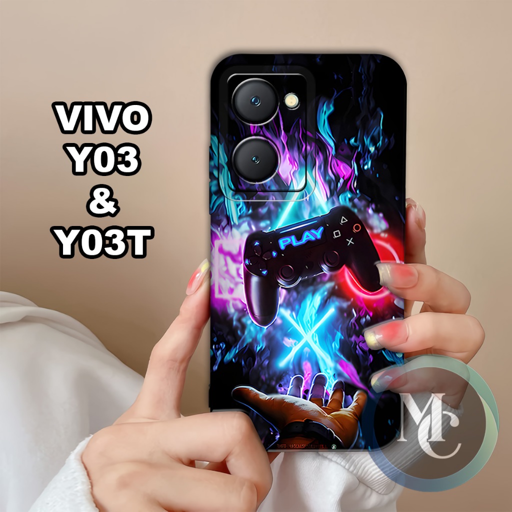 CC19/ Softcase karet lentur untuk Vivo Y03 dan Vivo Y03T/Motif cowok/case Vivo Y03/kesing Vivo Y03/s