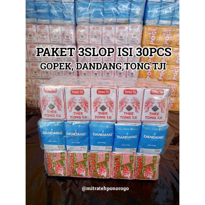 

TEH RACIKAN SOLO GOPEK DANDANG BIRU TONG TJI MERAH 3SLOP ISI 30PCS