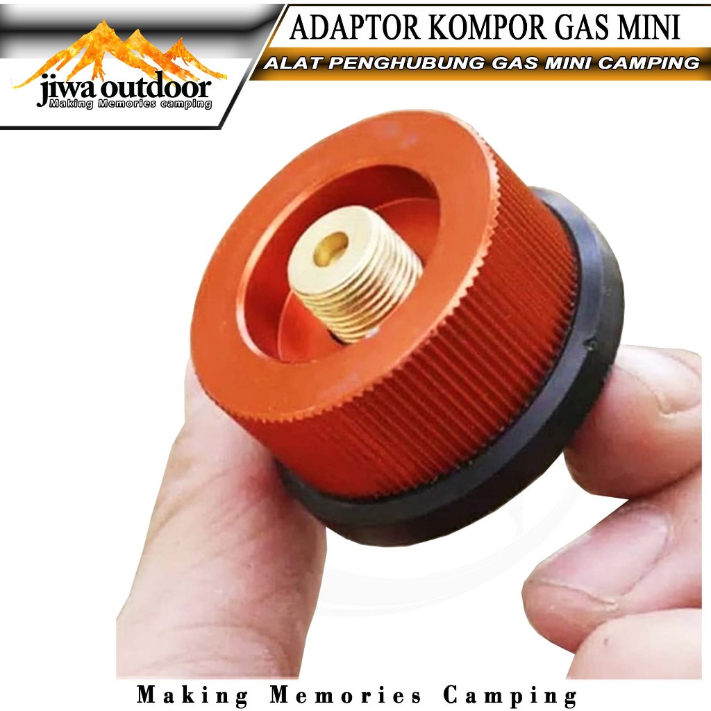 adaptor kepala gas kompor mini camping propane burner head kepala gas kaleng portable - GH3040