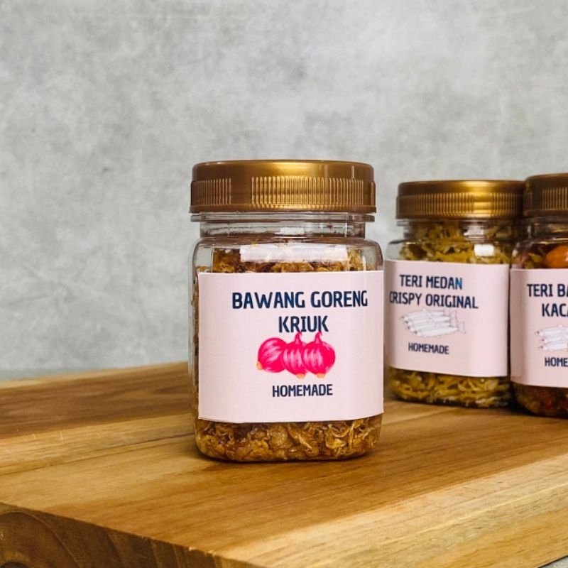 

Bawang Goreng Renyah isi 100 gram. 100% bawang merah premium