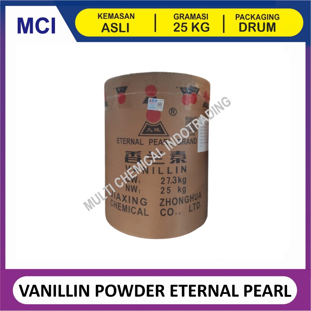 

VANILLIN POWDER ETERNAL PEARL / VANILLI POWDER / BUBUK VANILLA ETHYL - 1 DRUM 25 KG