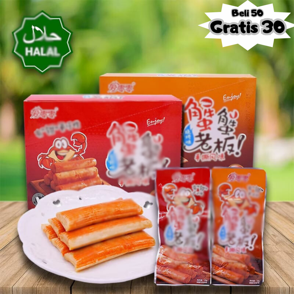 

Crab Stick Grosir dalam Jumlah Besar, Camilan Halal Impor, Produk Siap Makan Murah