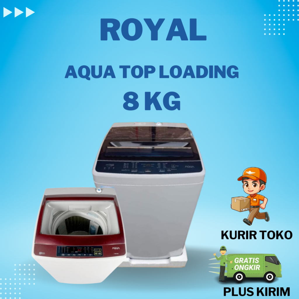 MESIN CUCI 1 TABUNG AQUA 8KG 88DD