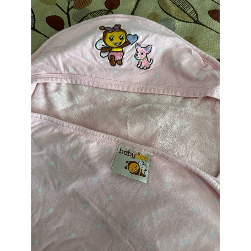 Babybee Hooded Blanket Baby | Selimut Topi Bayi - Preloved / Bekas