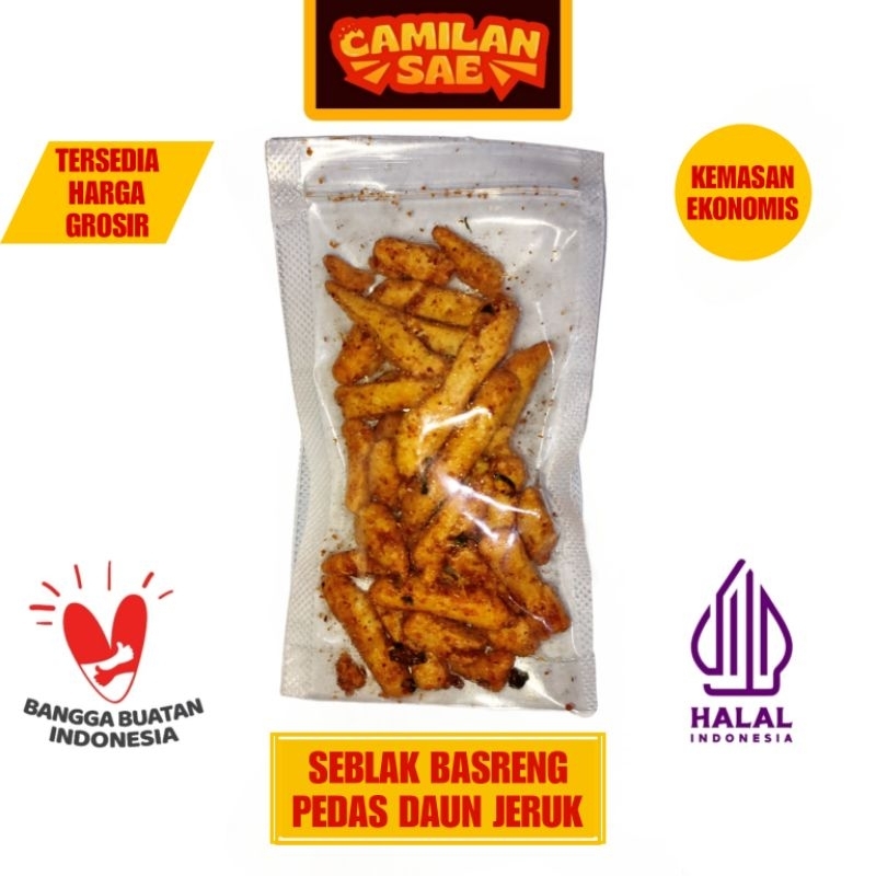 

SEBLAK BASRENG STIK PEDAS DAUN JERUK KEMASAN EKONOMIS 35GRAM