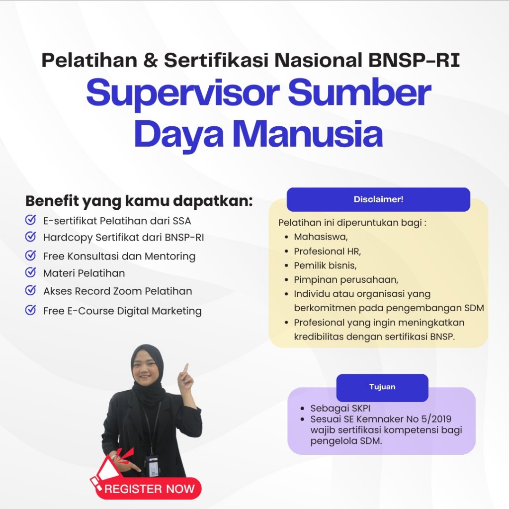 Pelatihan Supervisor HR Bersertifikasi BNSP