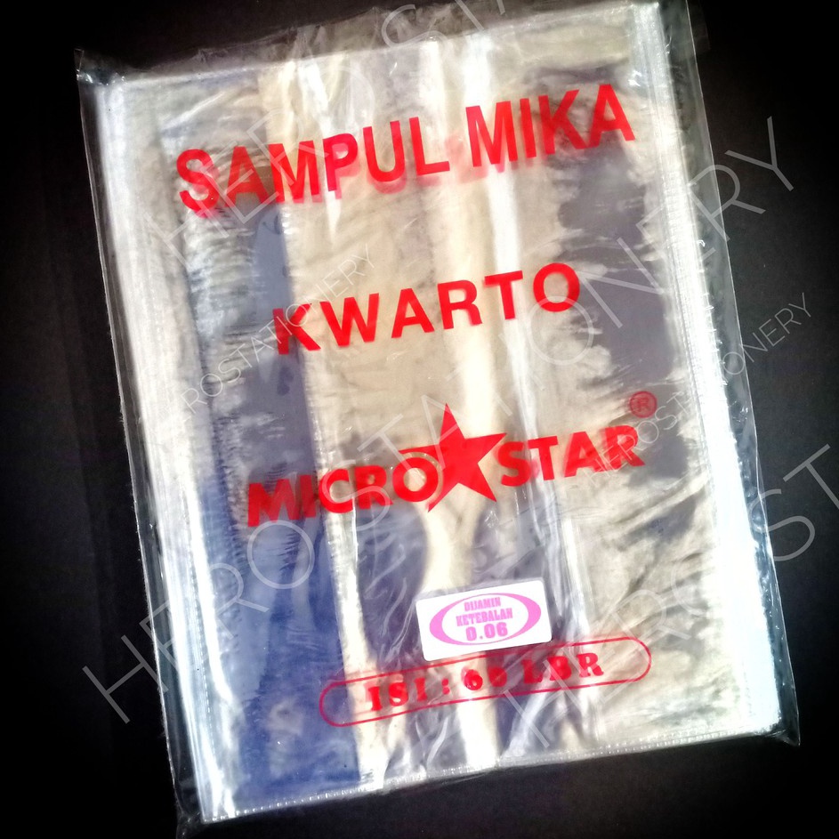 

KODE QLLV Sampul buku kuarto kwarto mika microstar 6 lembar