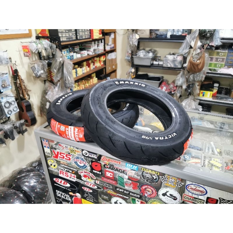 Ban Tubeless Maxxis Victra S98 Ring 10 size 3.50 soft compound Vespa Largeframe PX PXE Excel Spartan