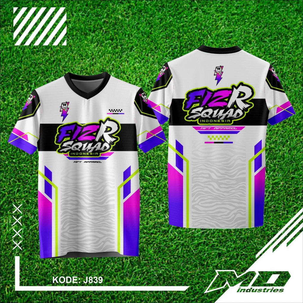 Jersey Racing FizR Squad Indonesia kaos Jersey Racing Full Printing Otomotif Desain baju 2tak