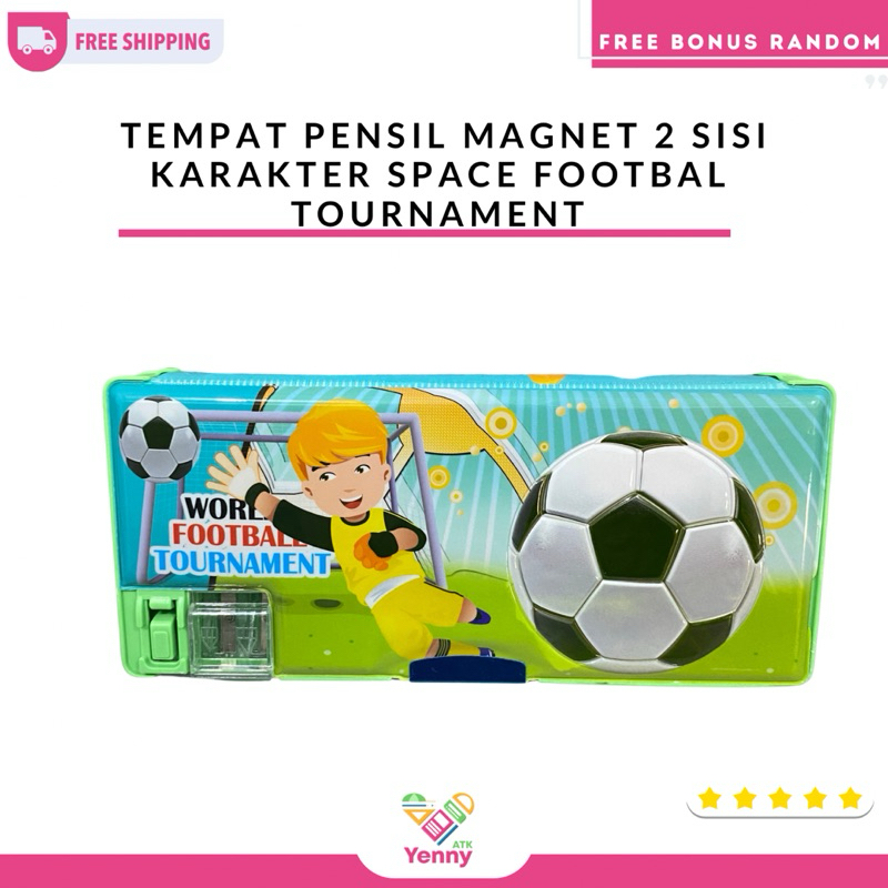 

Tempat Pensil Magnet 2 Sisi / Rautan Manual / Penyimpanan Besar