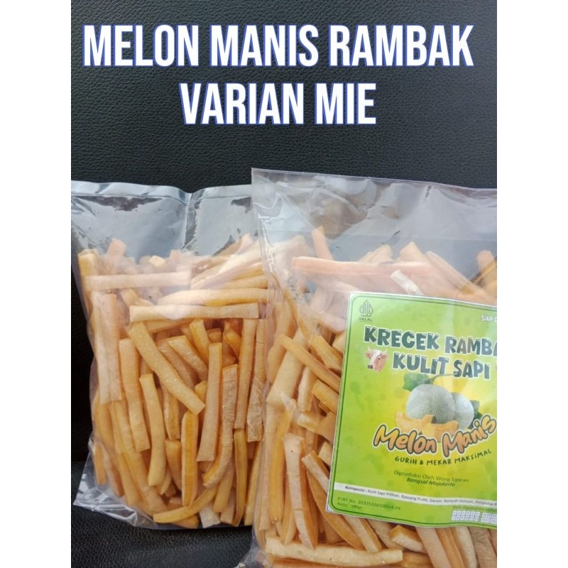 

Krecek rambak kulit sapi varian stik mie kemasan 500 gram
