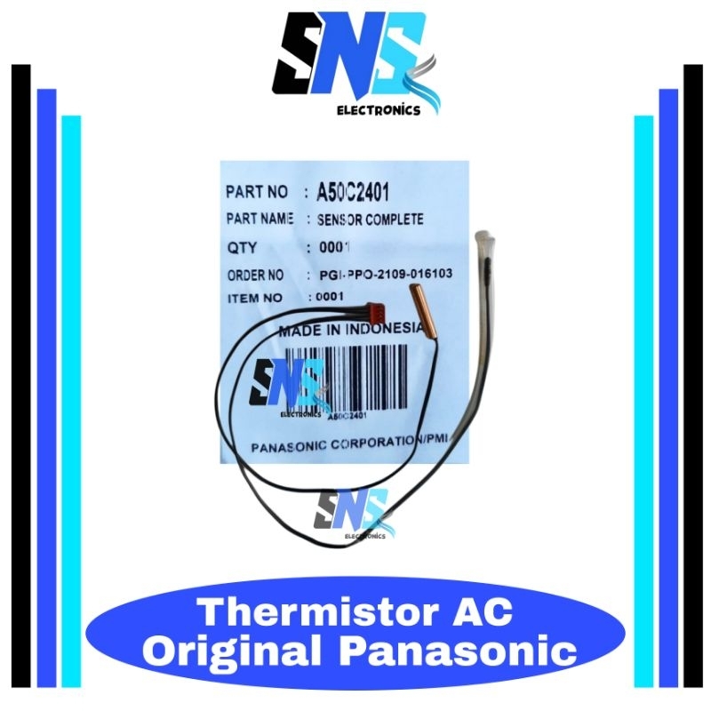 Thermistor AC panasonic original 1 PK - Sensor suhu AC panasonic 1PK - Termis ac panasonic 1 PK