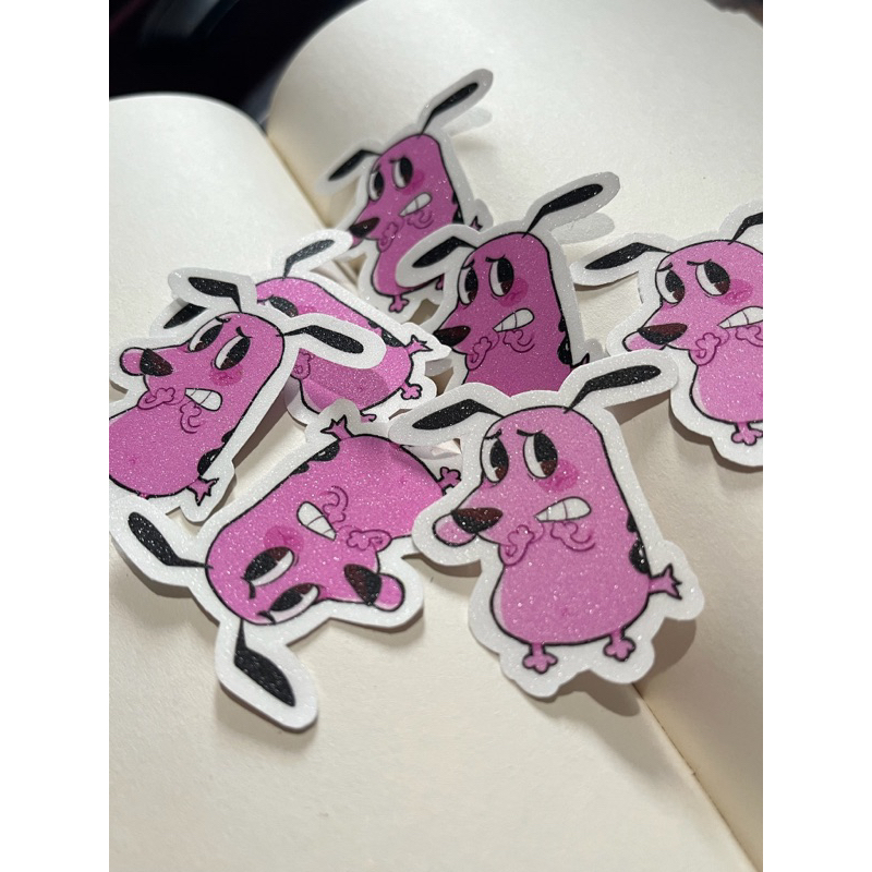 

MOKKACLUB | Diecut Sticker | Fan Merch: Courage the Cowardly Dog