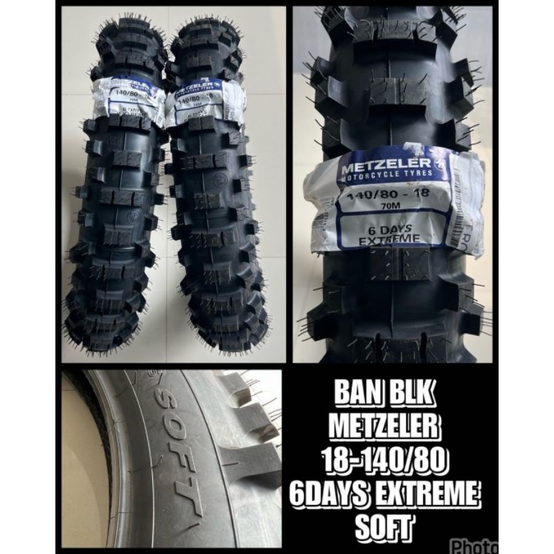 Ban belakang metzeler 18 140/80 6days extreme soft