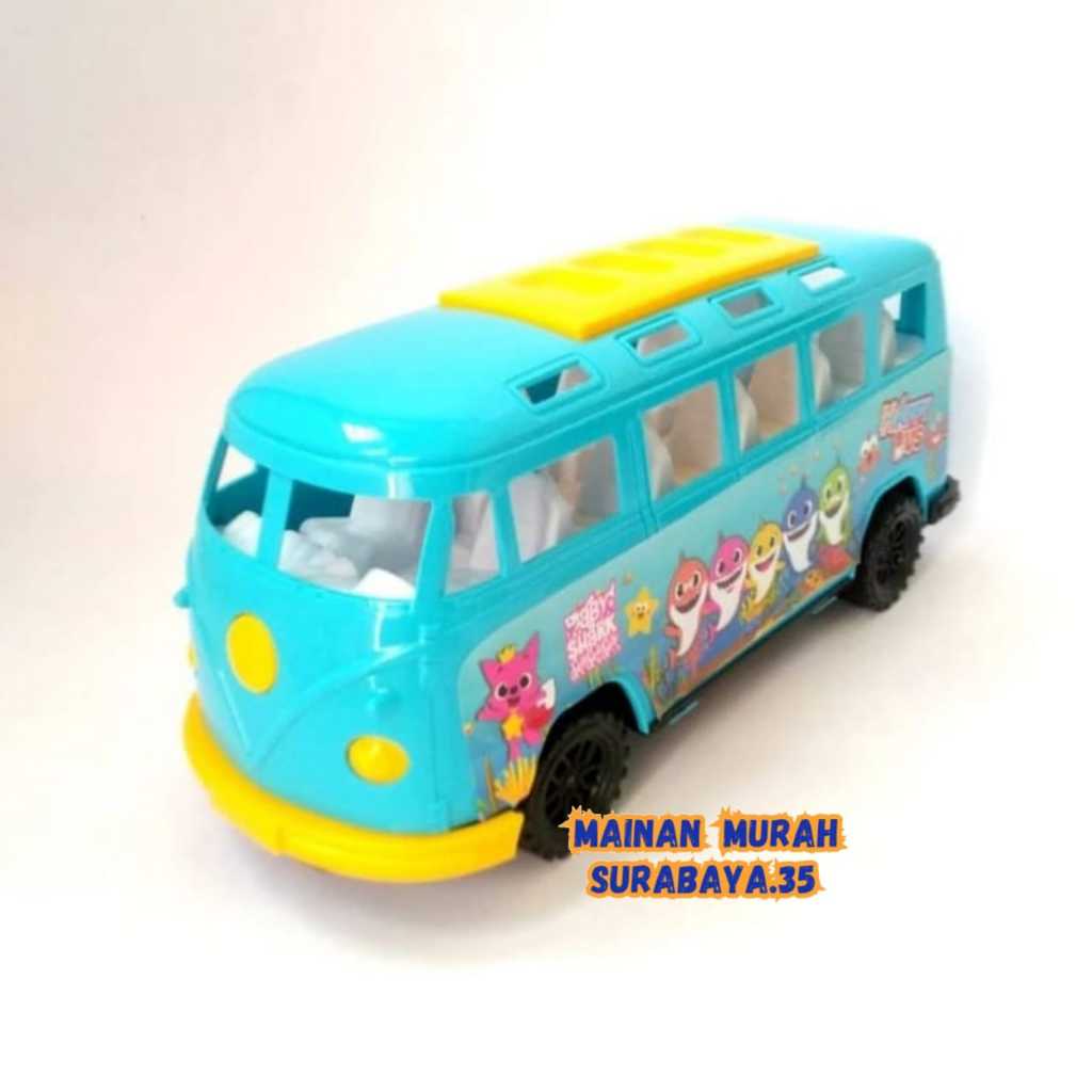 TERBARU | Mobil Baby Shark OCT 5330 Mainan Bus Pull Back Karakter baby Shark | Mainan Anak Murah Dit